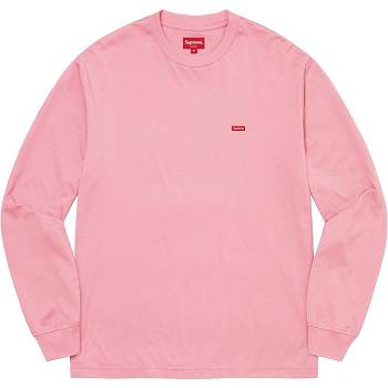 Pink Supreme Small Box L/S Tee Sweaters | Supreme 285DN